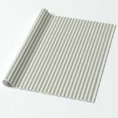 Boho Stripe Striped Neutral Minimalist Beige Sage Geschenkpapier (Ungerollt)