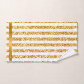 Boho Stripes Collection für den vertikalen Glitzer Badhandtuch Set (Handtuch)