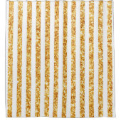 Boho Stripes Collection für den vertikalen Glitzer Duschvorhang (Vorderseite)
