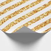 Boho Stripes Collection für den vertikalen Glitzer Geschenkpapier (Ecke)