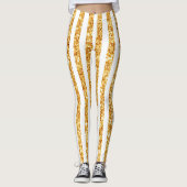 Boho Stripes Collection für den vertikalen Glitzer Leggings (Vorderseite)