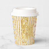 Boho Stripes Collection für den vertikalen Glitzer Pappbecher (Rechts)
