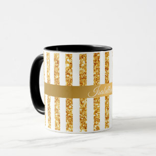 Boho Stripes Collection für den vertikalen Glitzer Tasse