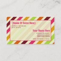 Boho Stripes Cosmetologist-Salon-Verabredung