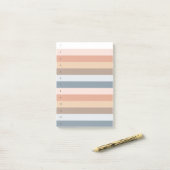 Boho Stripes Numbered Post-it-Notizen Post-it Klebezettel (Auf Schreibtisch)