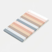Boho Stripes Numbered Post-it-Notizen Post-it Klebezettel (angewinkelt)