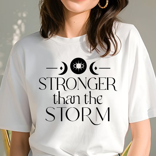 Boho Stronger als der stürmische Halbmond Tri-Blend Shirt