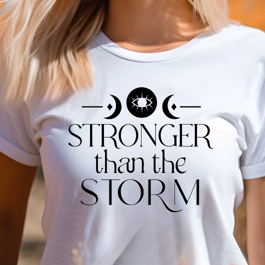 Boho Stronger als der stürmische Halbmond Tri-Blend Shirt