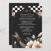 Boho Studio Kreative Illustrierte Probe Abendessen Einladung (Vorne/Hinten)