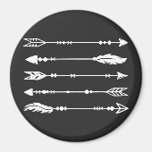 Boho Style Arrows in White Magnet (Vorne)