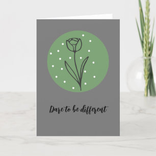 Boho Style Bloral Blank Card Subtile Elegance Karte