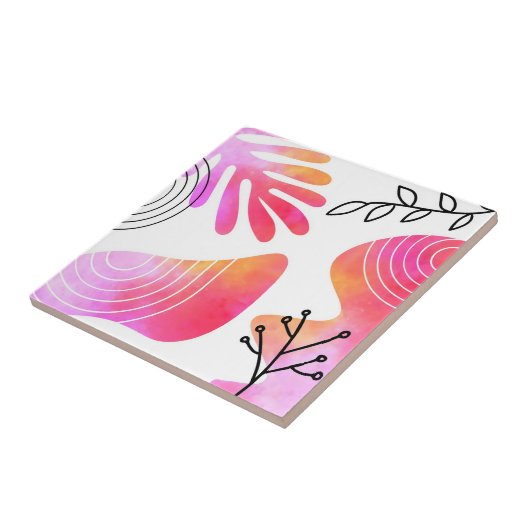 Boho Style Bohemische Minimalistische Blogs Shape  Fliese (Seite)