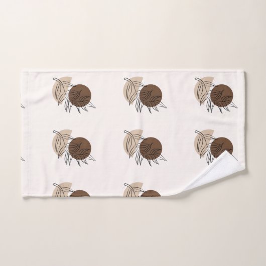 Boho Style Bohemische Minimalistische Kunst Badhandtuch Set (Handtuch)