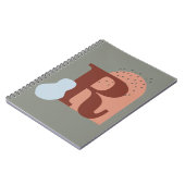 Boho Style Custom Monogram Notizblock (Linke Seite)