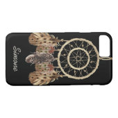Boho Style Dream Catcher mit Monogram Case-Mate iPhone Hülle (Rückseite (Horizontal))