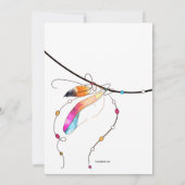 Boho Style Einladung (Rückseite)