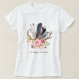 Boho Style Feminine Design anpassbarer T - Shirt