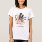 Boho Style Feminine Design anpassbarer T - Shirt (Vorderseite)