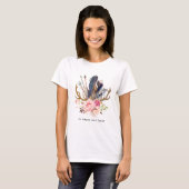 Boho Style Feminine Design anpassbarer T - Shirt (Vorne ganz)