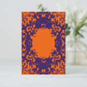 Boho Style Halftone Grunge Texture Einladung (Stehend Vorderseite)