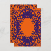 Boho Style Halftone Grunge Texture Einladung (Vorne/Hinten)