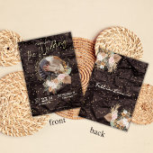 Boho Style mit Gold Star Wedding Foil Einladung