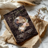 Boho Style mit Gold Star Wedding Foil Einladung