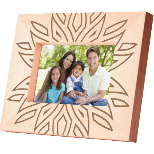 Boho Style Muster Etted Picture Frame Geätzte Rahmen