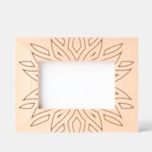 Boho Style Muster Etted Picture Frame Geätzte Rahmen (Vorderseite)