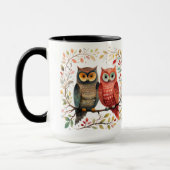 Boho Style Owl Couple Tasse (Links)