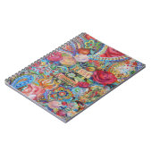 Boho Style Paisley Liebe Notebook Notizblock (Linke Seite)