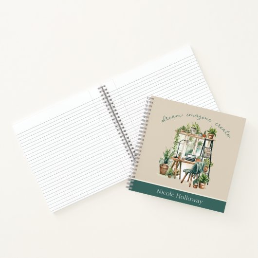 Boho Style Personalisiertes Motivierend Zitat Notizblock (Innenseite)