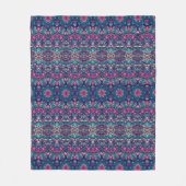 Boho Style Pink Fleece Blanket (Vorderseite)