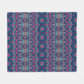 Boho Style Pink Fleece Blanket (Vorderseite (Horizontal))