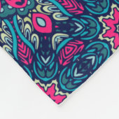 Boho Style Pink Fleece Blanket (Ecke)