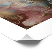 Boho Style Sheep Poster von PS Nature Designs (Ecke)