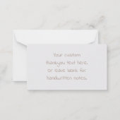 Boho Style Thankyou Mitteilungskarte (Rückseite)