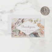 Boho Style Thankyou Mitteilungskarte (Vorderseite/Rückseite Beispiel)