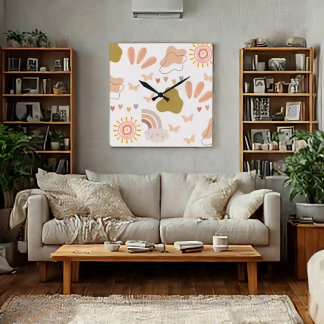 Boho Style Wall Uhr