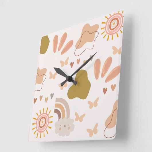Boho Style Wall Uhr (Winkel)
