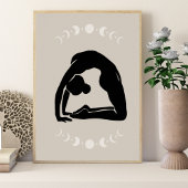 Boho Style Yoga Pose Yoga Poster