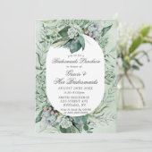 Boho Succulent Bridesmaids Luncheon Einladung (Stehend Vorderseite)