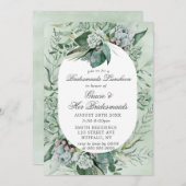 Boho Succulent Bridesmaids Luncheon Einladung (Vorne/Hinten)