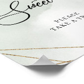 Boho succulents eucalyptus gold Babies sind süß Poster (Ecke)