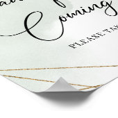 Boho succulents eucalyptus gold Danke für das Komm Poster (Ecke)