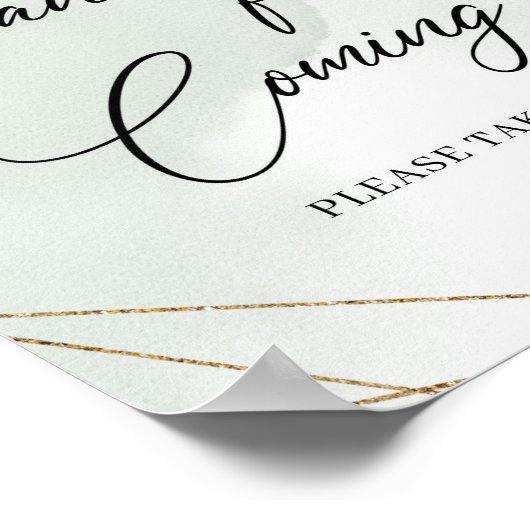 Boho succulents eucalyptus gold Danke für das Komm Poster (Ecke)