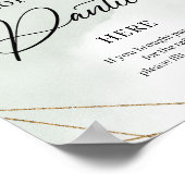 Boho succulents gold Werfen Sie Ihre Panties hier Poster (Ecke)