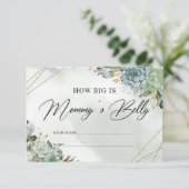 Boho succulents grüne Wie groß ist der Bauch der M Begleitkarte (Stehend Vorderseite)