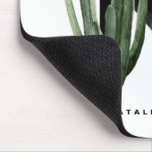 Boho Succulents Letter H Monogram Mousepad (Ecke)