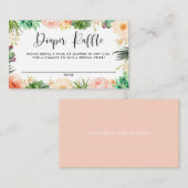 Boho Succules Blütenschrott Windelwulst Raffle Gam Begleitkarte (Vorne/Hinten)